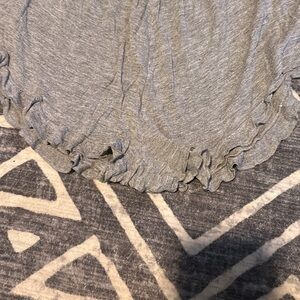 Brandy Melville Gray Ruffle Pajama Shorts